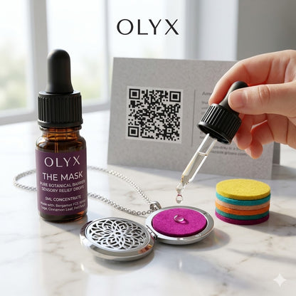 Aromatherapy Locket Necklace — Stainless Steel Essential Oil Diffuser (Spellbound)