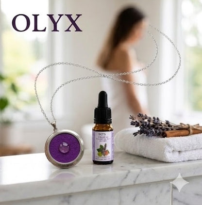 Aromatherapy Locket Necklace — Stainless Steel Essential Oil Diffuser (Spellbound)